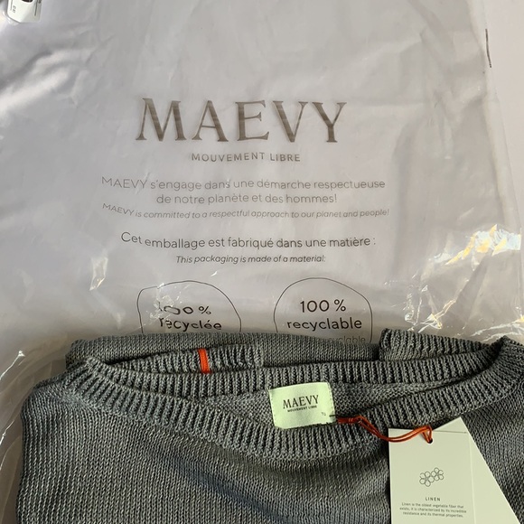 Maevy MISTRAL T-SHIRT, Grey Linen - Picture 6 of 7